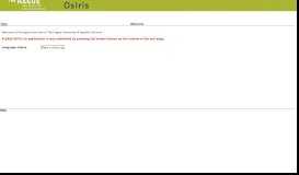 
							         OSIRIS Application - Welcome								  
							    