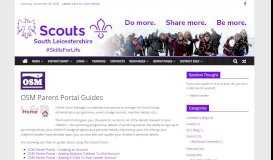
							         OSM Parent Portal - South Leicestershire Scouts								  
							    