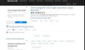 
							         Osmanager4 com login dynamic aspx Results For Websites ...								  
							    