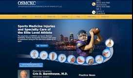 
							         OSMCKC Orthopaedic | Sports Medicine Kansas City KS								  
							    