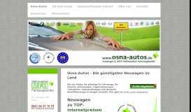 
							         Osna-Autos, die günstigsten Autos im Land. EU und Mehrmarkenhandel								  
							    