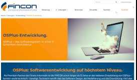 
							         OSPlus-Entwicklung seit über 15 Jahren - FINCON								  
							    