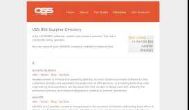 
							         OSS BSS Supplier Directory | OSS Line								  
							    