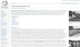 
							         OSS Detachment 101 - Wikipedia								  
							    