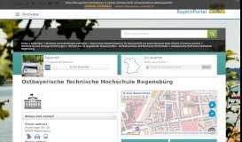 
							         Ostbayerische Technische Hochschule Regensburg - BayernPortal								  
							    