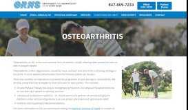 
							         Osteoarthritis – ORNS MD								  
							    