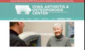 
							         Osteoporosis - Iowa Arthritis & Osteoporosis Center								  
							    