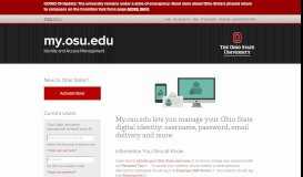 
							         OSU Identity Management Landing Page								  
							    