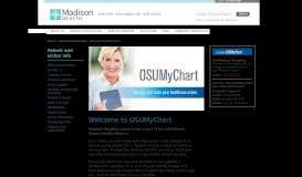 
							         OSUMyChart Information - Madison Health								  
							    