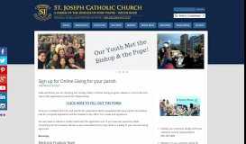 
							         OSV: Sign up for Online Giving for your parish								  
							    