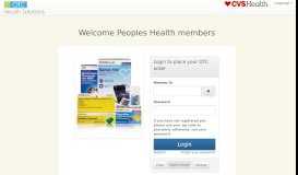 
							         OTCHS Login - Peoples Health - OTC Health Solutions								  
							    