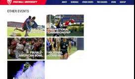 
							         Other Events | Football University								  
							    