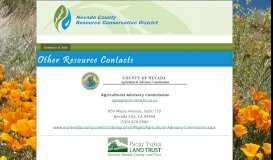 
							         Other Resource ... - Nevada County Resource Conservation District								  
							    
