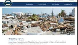 
							         Other Resources - Home | Florida Disaster								  
							    