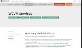 
							         Other WCVM services - Western College of Veterinary Medicine ...								  
							    