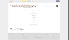 
							         Otros sitios - [Le Monde diplomatique - edición chilena]								  
							    