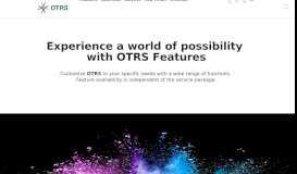 
							         OTRS Features | Ticket System | OTRS								  
							    