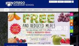 
							         Otsego Elementary School / Homepage - ISD 728								  
							    