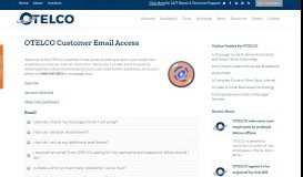 
							         OTT Communications Customer Email Access - OTELCO								  
							    