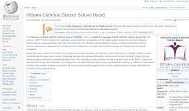 
							         Ottawa-Carleton District School Board - Wikipedia								  
							    