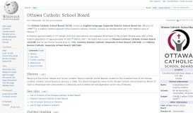 
							         Ottawa Catholic School Board - Wikipedia								  
							    