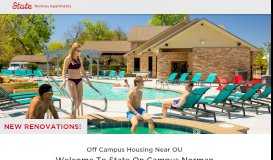 
							         OU Apartments | State on Campus - Norman								  
							    
