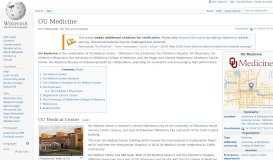 
							         OU Medicine - Wikipedia								  
							    