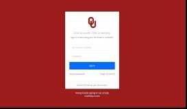 
							         OU Sign In								  
							    