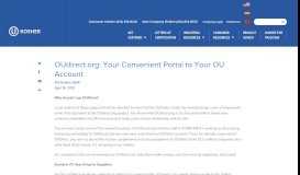 
							         OUdirect.org: Your Convenient Portal to Your OU Account - OU Kosher								  
							    
