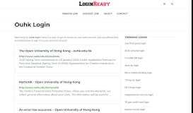 
							         Ouhk Login — Sign in to Account - loginready.com								  
							    
