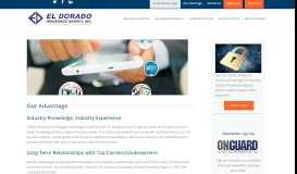 
							         Our Advantage | El Dorado Insurance Agency								  
							    