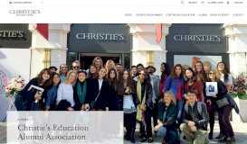 
							         Our Alumni Association - Christie's Education								  
							    
