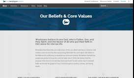 
							         Our Beliefs & Core Values - The Wesleyan Church								  
							    