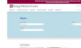 
							         Our Blog | Knapp Medical Center								  
							    