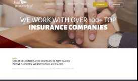 
							         Our Carriers - Just Insurance Brokers								  
							    