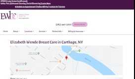 
							         Our Carthage Office | Elizabeth Wende Breast Care - Carthage, NY								  
							    