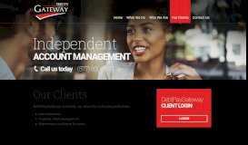 
							         Our Clients - Debt Pay Gateway								  
							    
