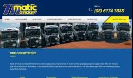 
							         Our Commitment - Matic Group | Specialised Transport, Logistics ...								  
							    
