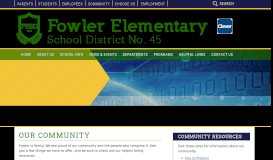 
							         Our Community - Fowler Elementary School District								  
							    