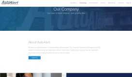 
							         Our Company - AutoAlert								  
							    