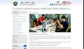 
							         Our Courses | Asia Pacific University (APU)								  
							    