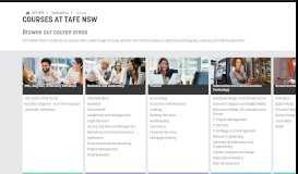 
							         Our courses - TAFE NSW - South Western Sydney Institute								  
							    