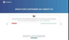 
							         Our Customers - ecratum								  
							    