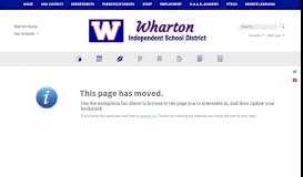 
							         Our District - Wharton Independent School District								  
							    