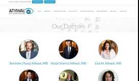 
							         Our Doctors | Athwal Eye Associates								  
							    