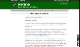 
							         Our Enrollment - D'Evelyn								  
							    