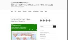 
							         Our Evolving Data Portal | Digital Collections Programme – Blogs from ...								  
							    