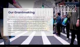 
							         Our Grantmaking - The Nathan Cummings Foundation								  
							    