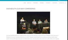 
							         Our Health: Our Way conference | AMSANT								  
							    
