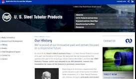 
							         Our History | U.S. Steel Tubular Products								  
							    